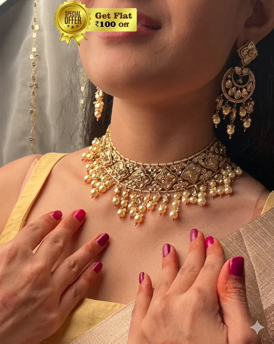 Beautiful Srishti Necklace Choker Set