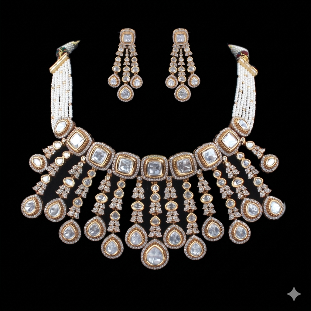 Luxury & Beautiful Lyra Bridal Choker Set