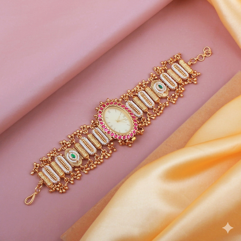 Beautiful Kashmiri Alisha Watch Bracelet