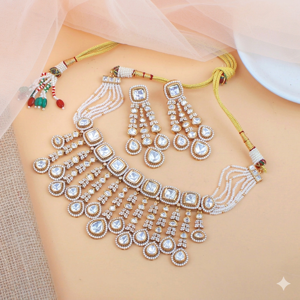 Luxury & Beautiful Lyra Bridal Choker Set