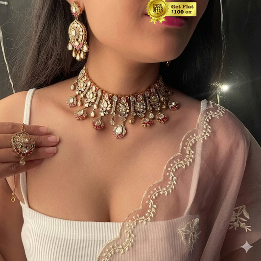 Beautiful Akansha Antique Choker Set