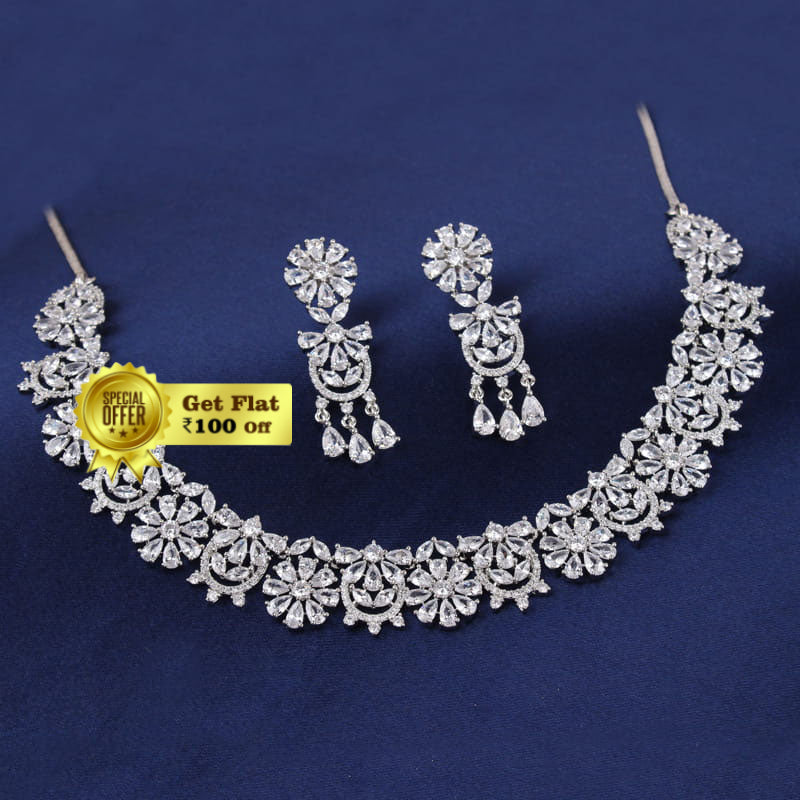 Beautiful & Pretty Flower Necklace Set