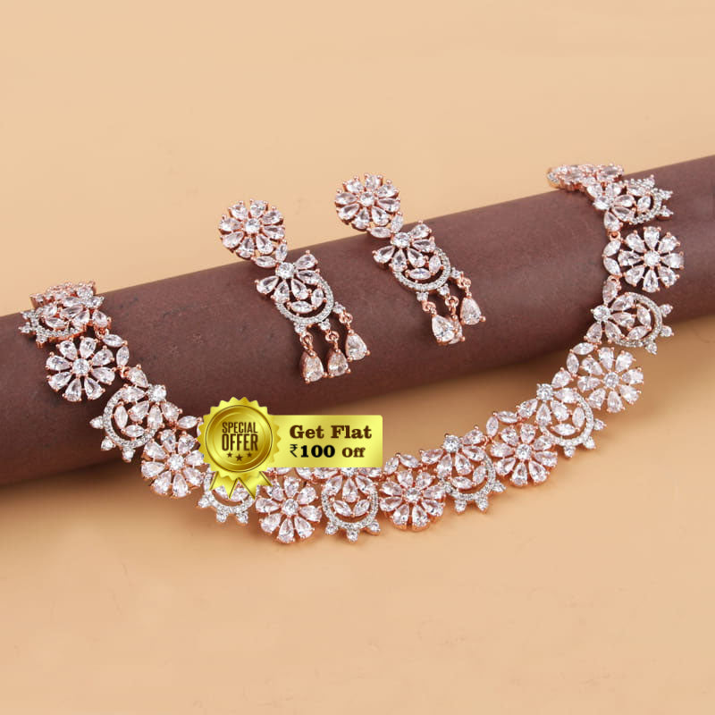 Beautiful & Pretty Flower Necklace Set