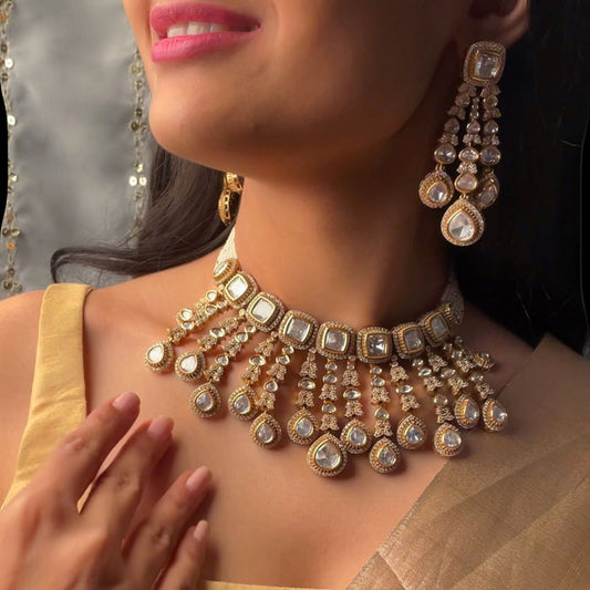 Luxury & Beautiful Lyra Bridal Choker Set