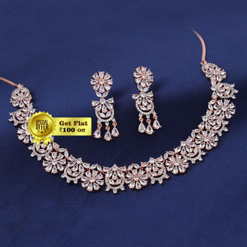 Beautiful & Pretty Flower Necklace Set