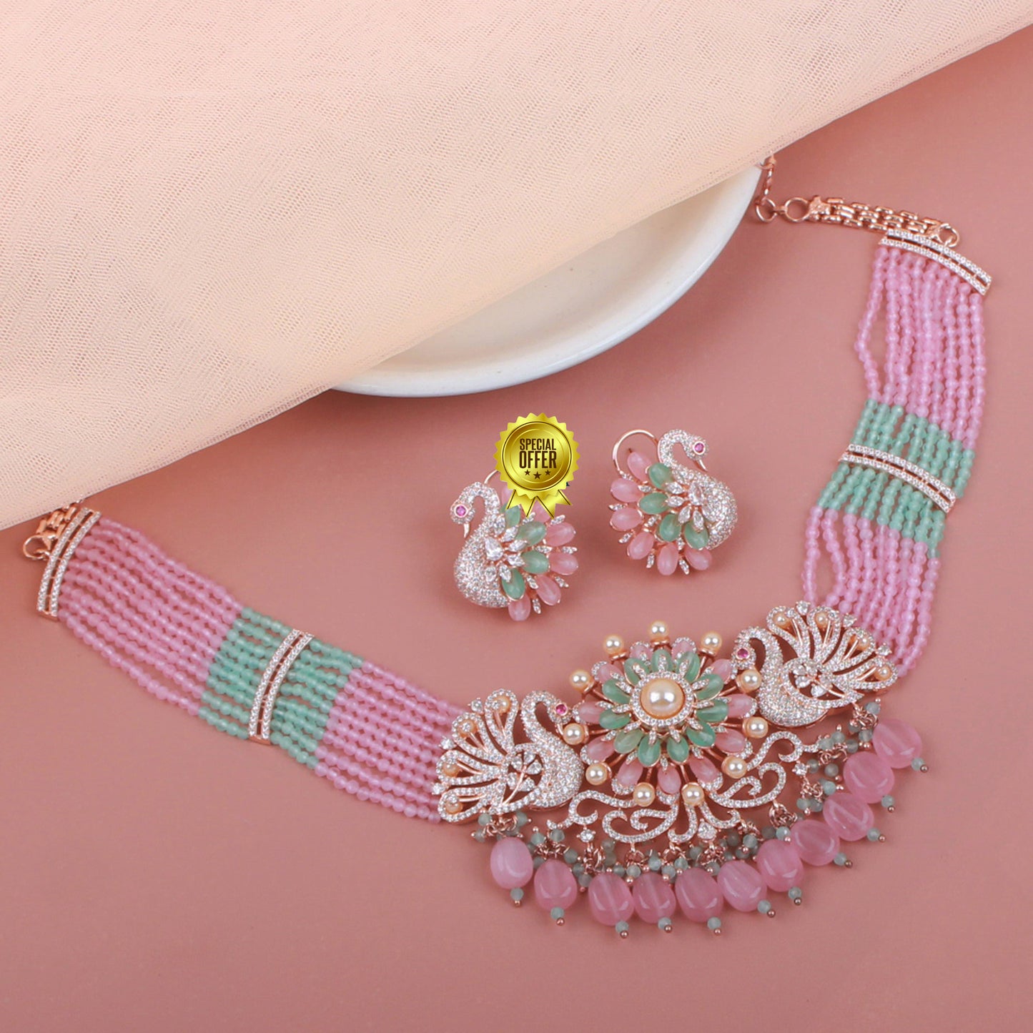 Luxury & Beautiful Arabelle Antique Necklace Set