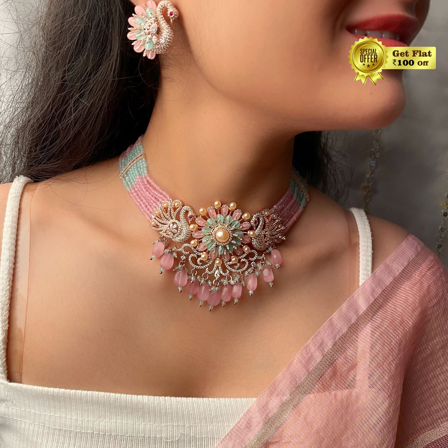 Luxury & Beautiful Arabelle Antique Necklace Set